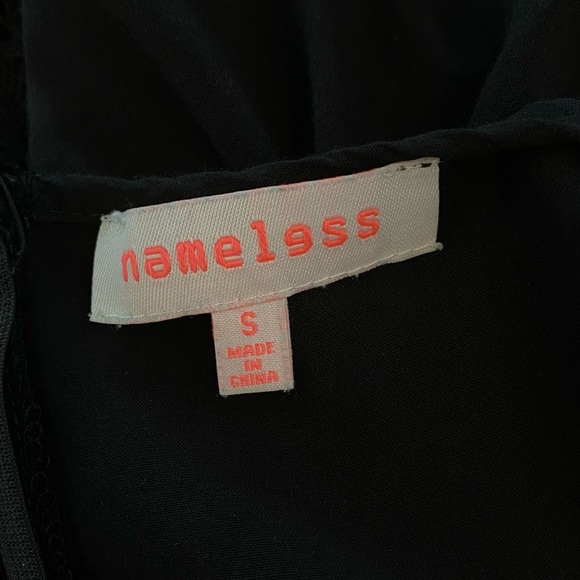 Nameless Black Dress Tunic Crochet Cut Out detail Size small - Picture 11 of 11